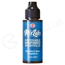 Blueberry Sour Raspberry Shortfill E-Liquid by Mix Labs 100ml
