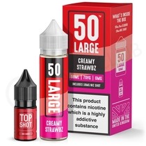 Creamy Strawbz Shortfill E-Liquid by 50 Large 50ml