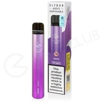 Grape Elf Bar 600 V2 Disposable Vape