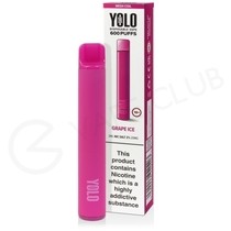Grape Ice Yolo Bar M600 Disposable Vape