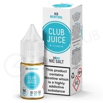 Ice Menthol Nic Salt E-Liquid by Club Juice