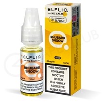 Rhubarb Snoow Nic Salt E-Liquid by Elf Bar Elfliq