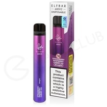 Strawberry Raspberry Cherry Ice Elf Bar 600 V2 Disposable Vape