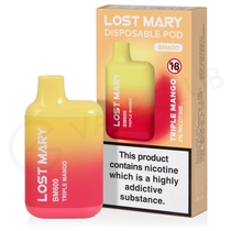 Triple Mango Lost Mary BM600 Disposable Vape