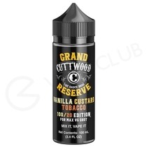 Vanilla Custard Tobacco Shortfill E-liquid by Cuttwood Grand Reserve 100ml