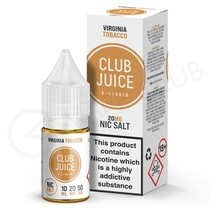 Virginia Tobacco Nic Salt E-Liquid by Club Juice