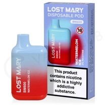 Watermelon Ice Lost Mary BM600 Disposable Vape